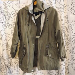 Hooded Beige Jacket, London Fog, Petit Size XS